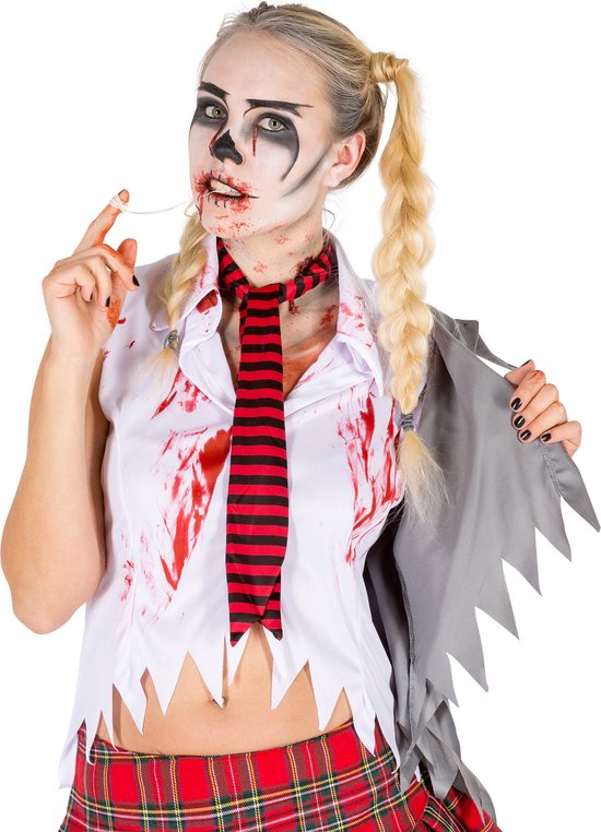 Dressforfun Damenkostüm sexy zombie S - fancy dress kostüm halloween verkleiden partywear karnevalskostüm fasching partykleid - 300125