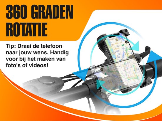 Hillar® Handyhalterung Fahrrad Universal - Smartphone-Halterung Fahrrad - Motorrad - Roller - GSM-Halterung Fahrrad
