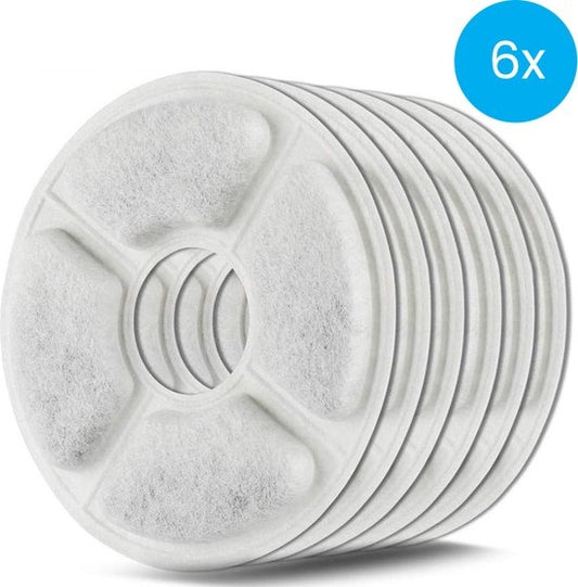 Auronic Trinkbrunnenfilter - 6 Stück - 3-lagig - für Auronic Trinkbrunnen AU1362 und AU3163