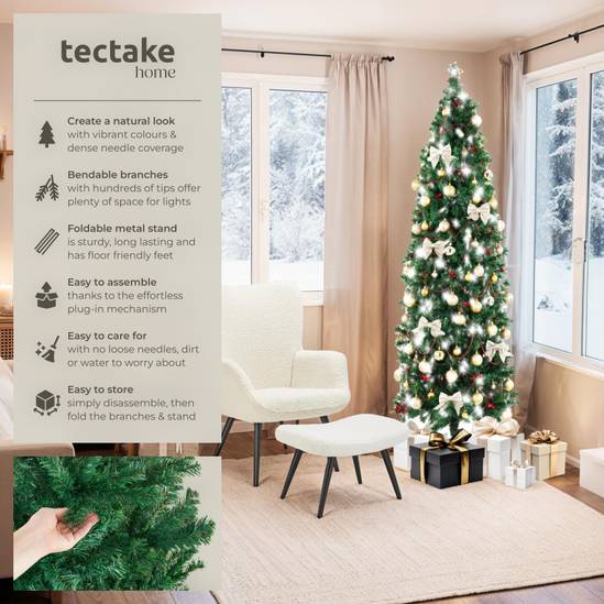 Tectake Weihnachtsbaum Comet 180 cm - Grün