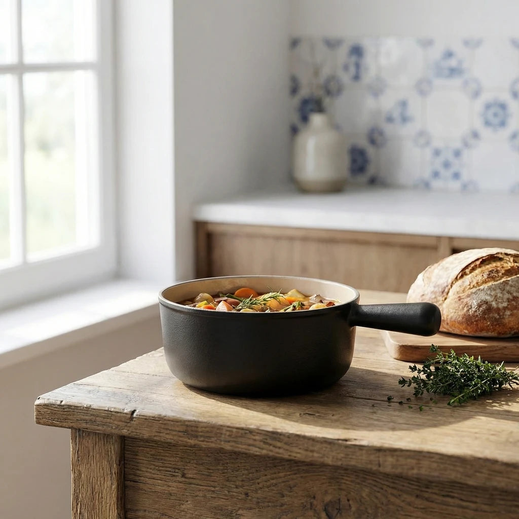 Le Creuset Gusseisen-Bratpfanne – 22 cm, schwarz