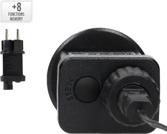 H&S - Weihnachtskranz - Ring - ˜38cm - 300led - Extra Warm White - 8 Einstellungen