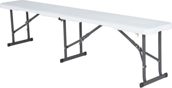 Lifetime – Klappbank – Kunststoff – 180 cm – weiß