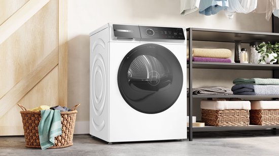 Bosch WRB247D0FG – Serie 8 – Wäschetrockner – Wärmepumpentrockner – 9 kg – Energieeffizienzklasse A – Selbstreinigender Kondensator – Dauerhaft energieeffizient – Air Max Dry: perfekte Trockenergebnisse und geringer Energieverbrauch.