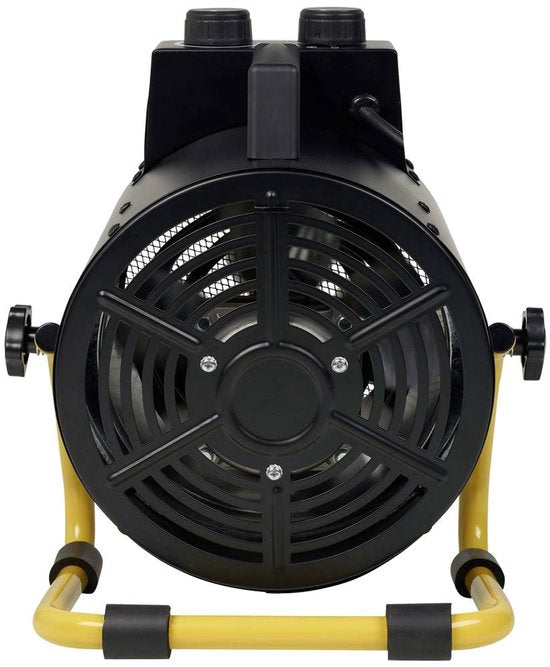 Tristar KA-5061 Industrieheizgerät – 1500 W – 3000 W – 3 Stufen – Einstellbarer Thermostat – IPX4 spritzwassergeschützt – Schwarz/Gelb