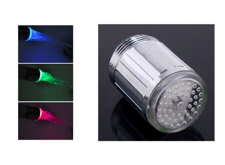 LED-Hahnbeleuchtung, die je nach Wassertemperatur leuchtet