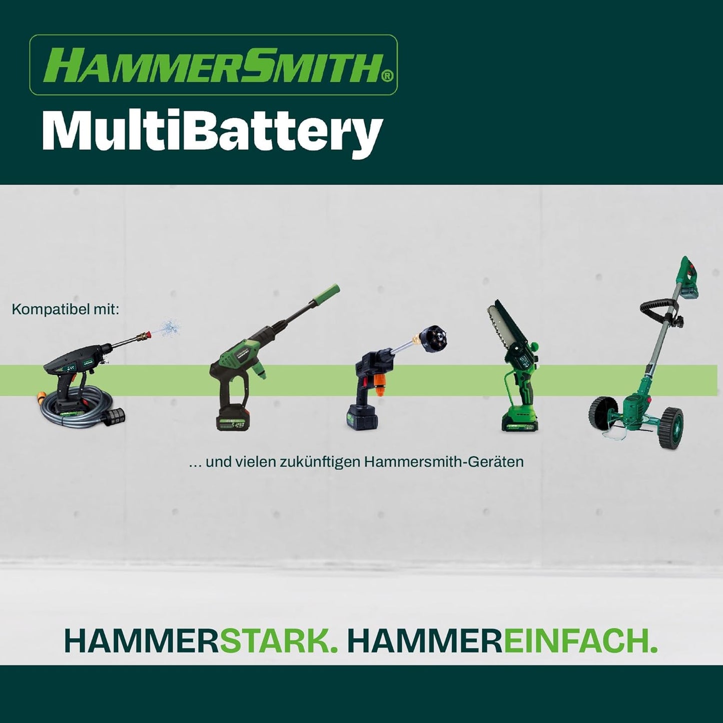 Hammersmith MultiBattery 3600 mAh Li-Ionen-Akku – Universell einsetzbar für HydroBlast, VoltCut und weitere Geräte