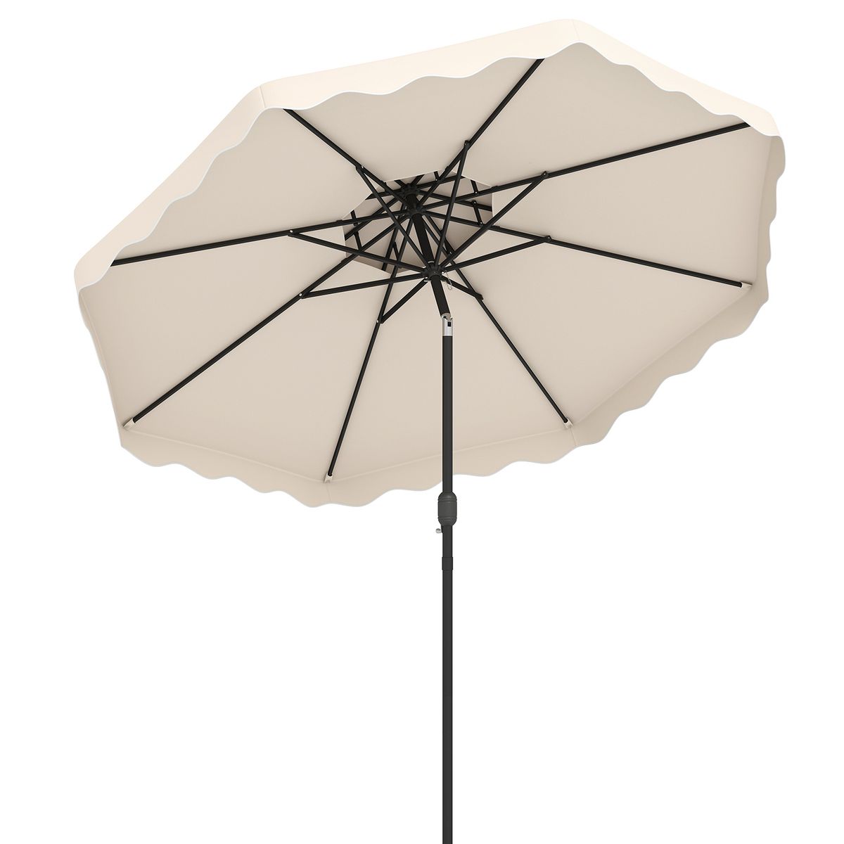 Coast Terrassenschirm – verstellbarer Neigungswinkel – stabiler Metallrahmen – beige, 300 x 300 cm
