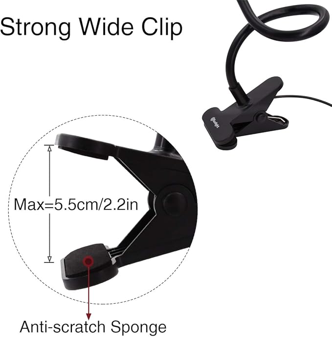 Cesunlight Schreibtischlampe - LED - Dimmbar - USB - Touch-Steuerung - Schwarz