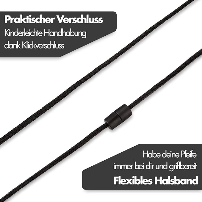 Pfeife - Pfeife mit innovativem [AirSpin]-Ball I Schiedsrichterpfeife I Signalpfeife I Notfallpfeife I Pfeife für den Sportunterricht I Pfeife für Kinder