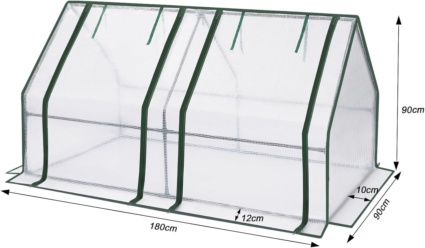 Woltu Foliengewächshaus – 180 x 90 x 90 cm – transparent