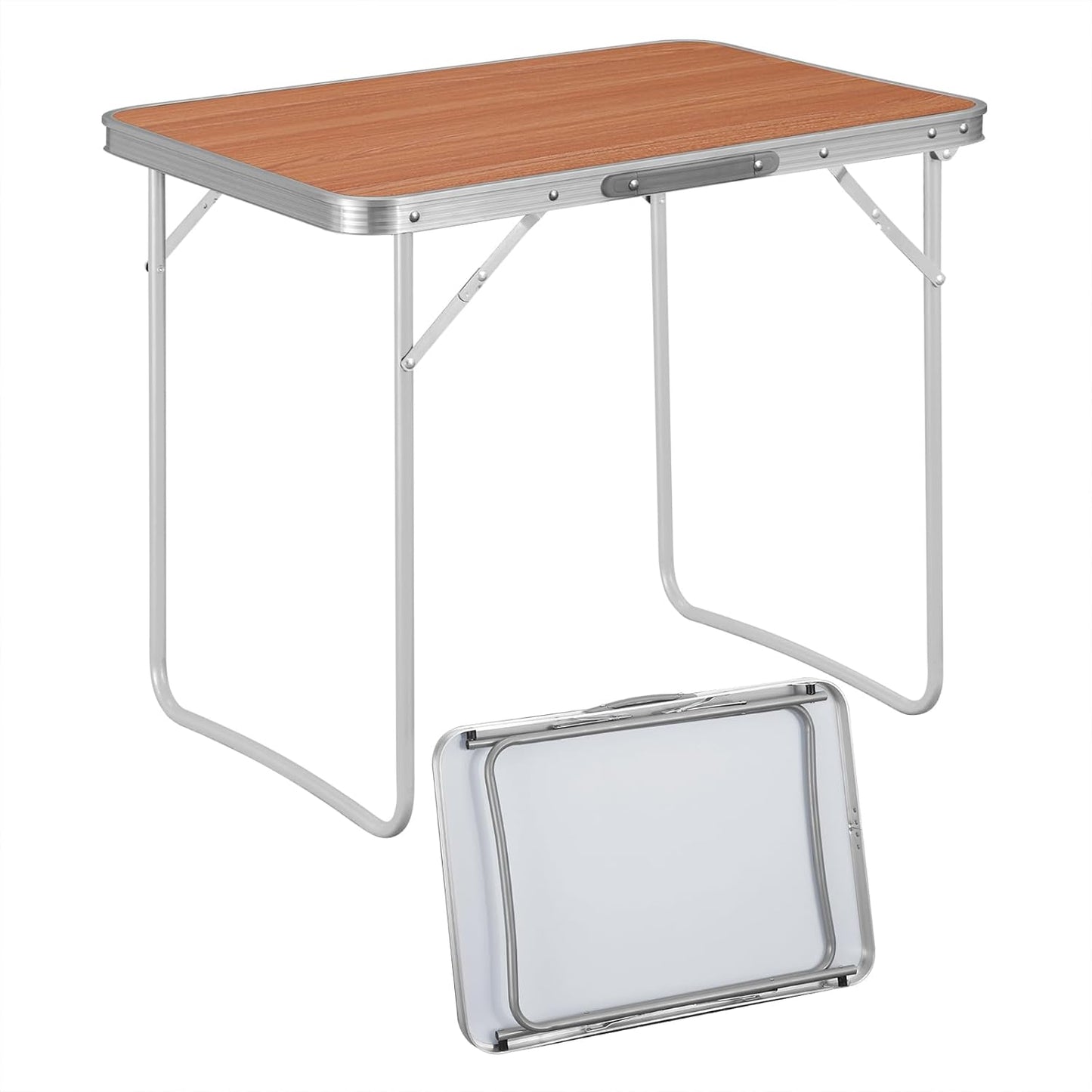 Woltu Camping-Tisch – max. 40 kg – 70 x 50 x 60 cm – Eiche