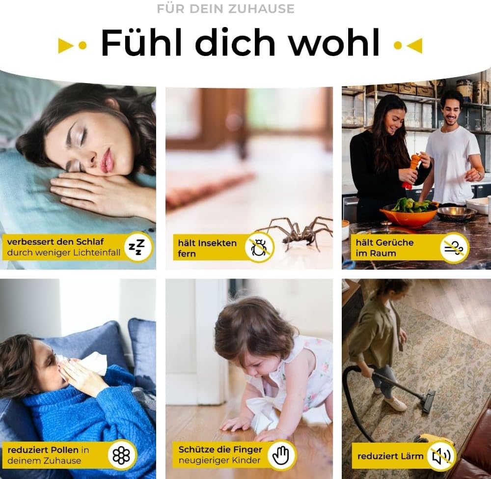 Five Dots Zugluftstopper für Türen - Selbstklebend - Hält die Wärme im Raum und stoppt die Zugluft unter der Tür - Zugluftstopper für Türen als Schutz vor Kälte