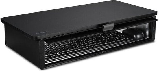 Kensington UVStand™ Monitorständer mit UVC-Sterilisationsfach/Aufbewahrungsschublade - Schwarz