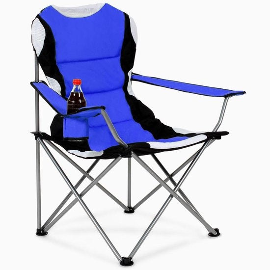 tectake Chair Basic Campingstuhl - Blau;Schwarz