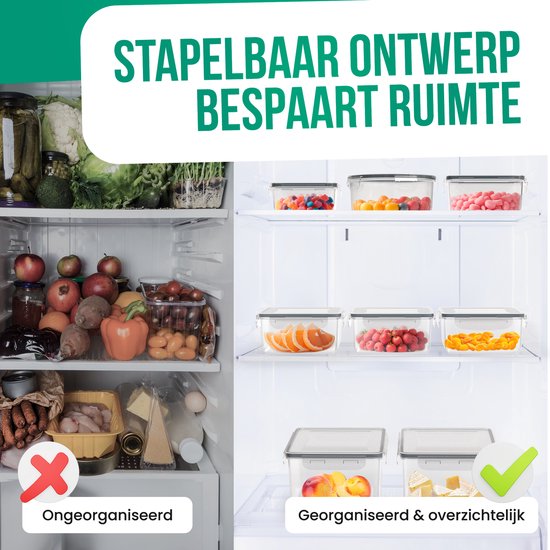 Avalo Food Storage Containers - Meal Prep Containers - Kunststoff Gefrierschrank-Container - mit Deckel - 30 Stück Set - BPA frei Mikrowelle Container