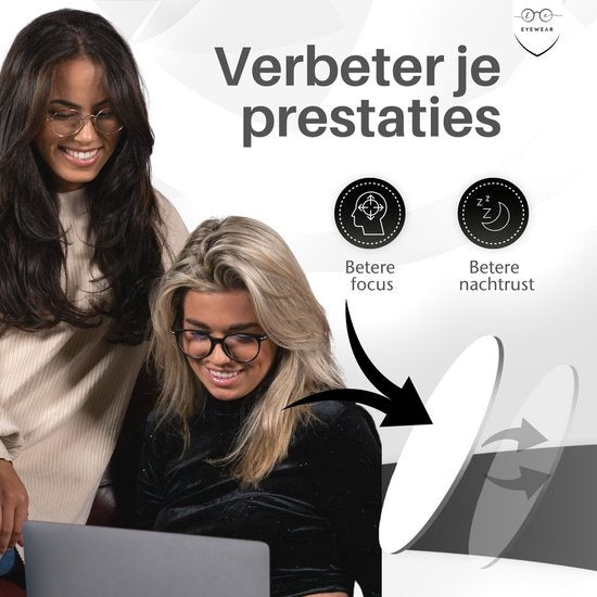 LC Eyewear Computerbrille - Blaulichtbrille - Displaybrille - Design - Unisex - Schwarz