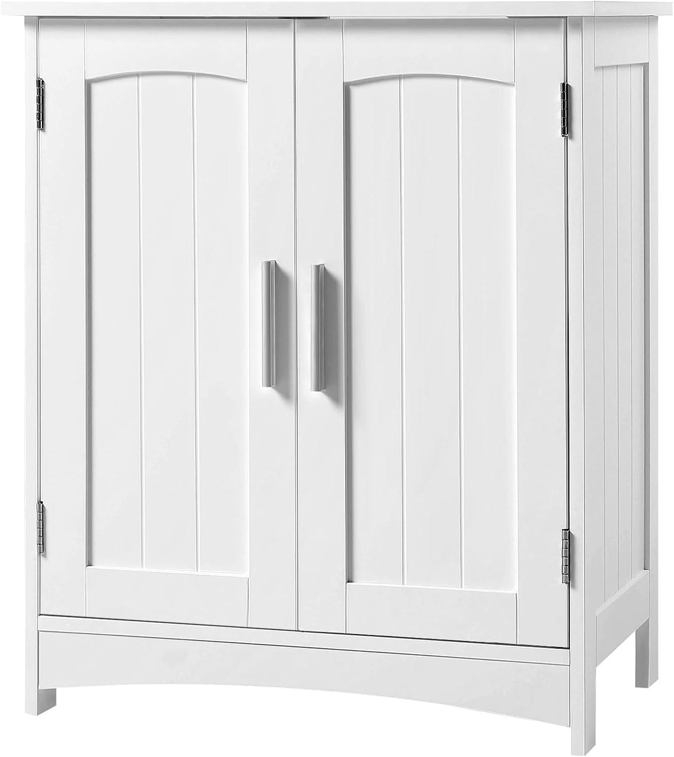 Eugad Waschtischunterschrank weiß - Badezimmerschrank mit Türen und verstellbarem Einlegeboden - 50 x 30 x 60 cm