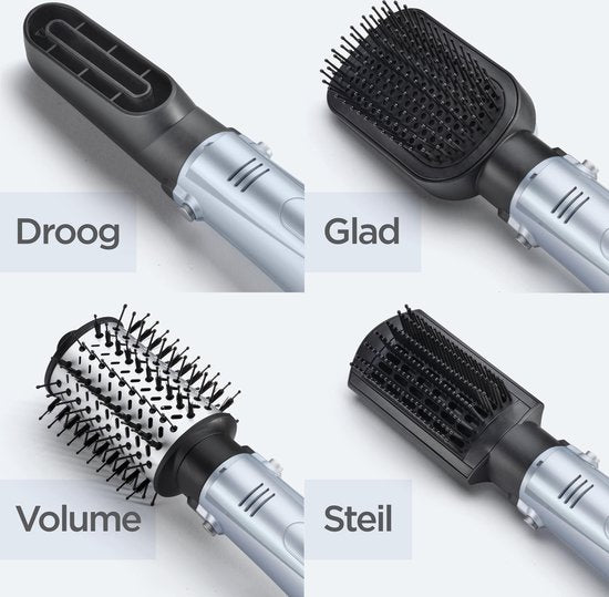 BaByliss Hydro Fusion 4-in-1-Föhnbürste AS774E – 1000 W – Doppel-Ionen-System – Multistyler mit 4 Aufsätzen – Coolshot