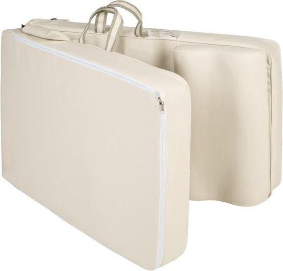 tectake - Shiatsu-Massagematte - Jade-Wärmematte mit Fernbedienung - Beige