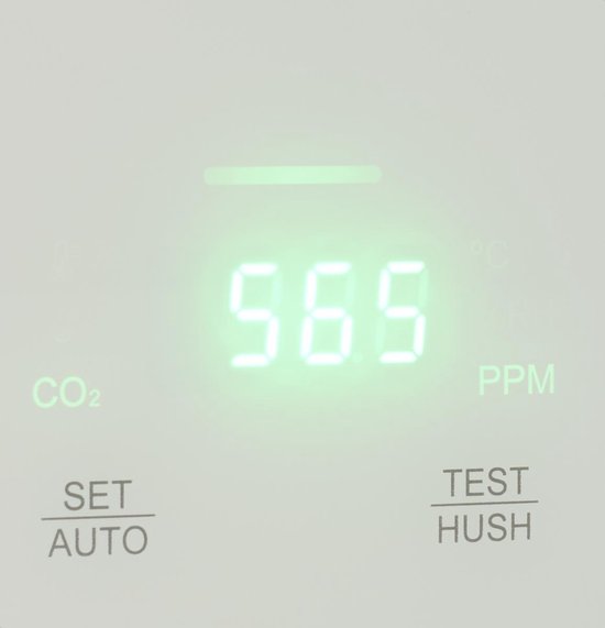 Smartwares FGA-13900 – Luftqualitätsmessgerät für Kohlendioxid – CO₂-Alarm – 85 dB – 3 Sensoren – Sprachansage