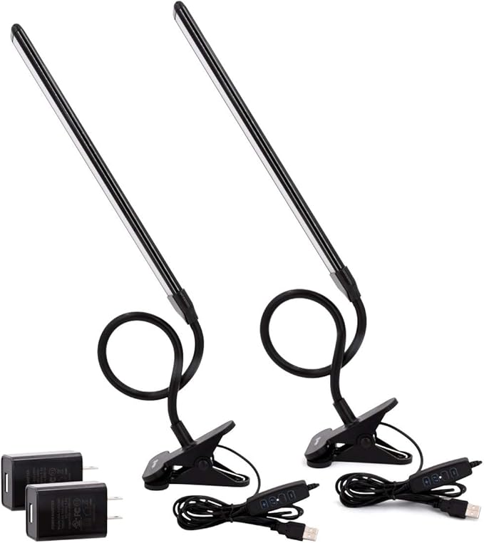Cesunlight Schreibtischlampe - LED - Dimmbar - USB - Touch-Steuerung - Schwarz