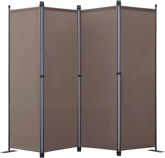 Angel Living Faltwand - 4 Paneele - 224 x 165 cm - Braun