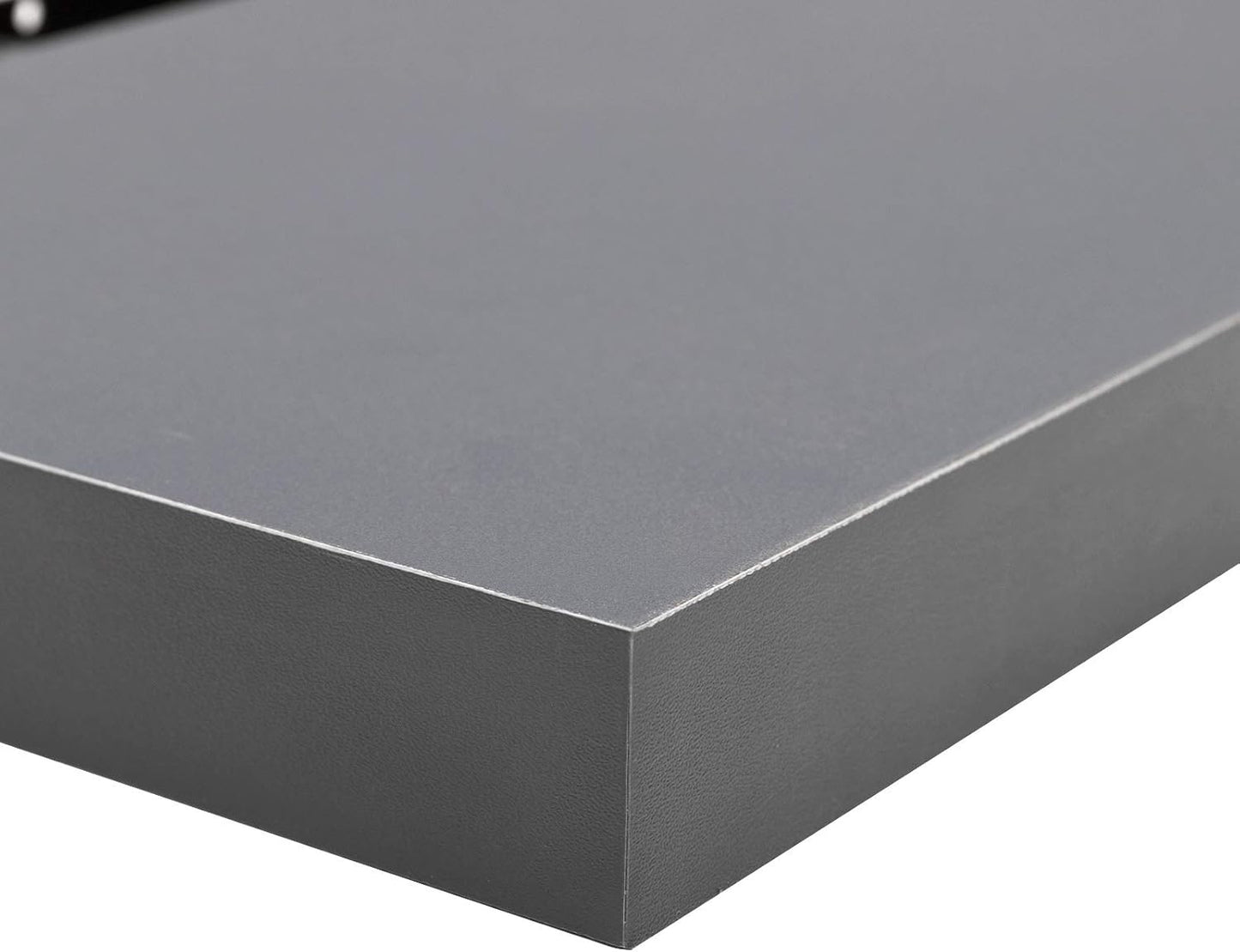 Woltu Floating Wallboard MDF Wandregal Dunkelgrau - 80 x 22,9 x 3,8 cm