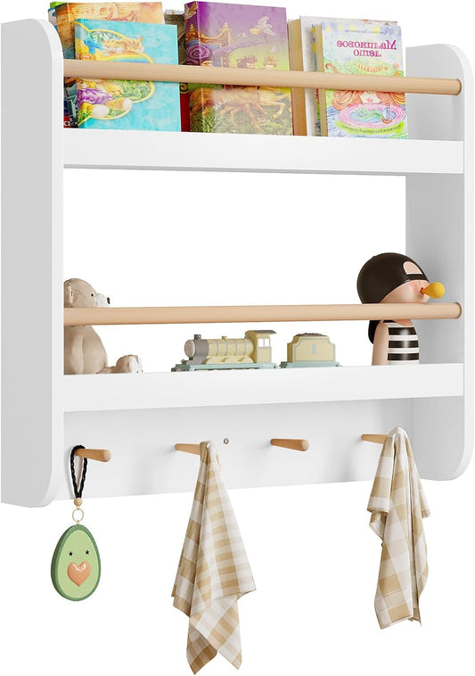 Woltu Kinderbücherregal – MDF – 60 x 55 x 12 cm – Weiß