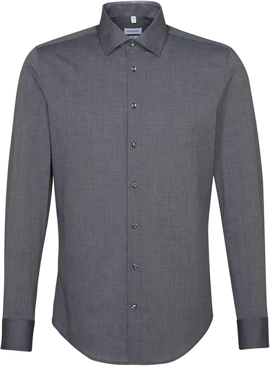 seidensticker Seidensticker Herren Slim Fit Herren Business Hemd - Größe 40 - Grau