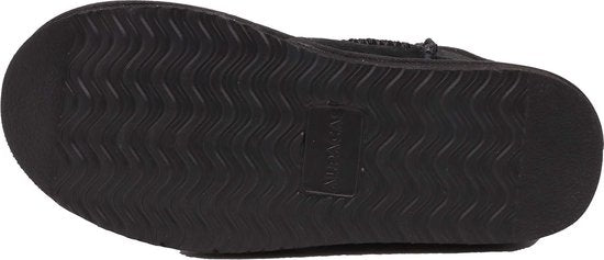 Alpacas Footwear - Damen - Kurze Stiefel aus echtem Wildleder - Gefüttert mit 100% weicher Lammwolle - Schwarz - 38