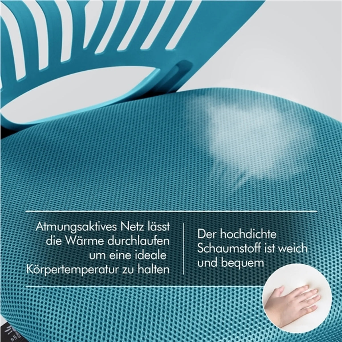 Yaheetech Armless Office Chair - Features höhenverstellbaren Gaslift und 360 ° drehbare Räder und weiche Schaumstoffpolsterung - für Büro und Studie - Schwarz Polyester und Nylon - 50 x 55 x 79-92 cm
