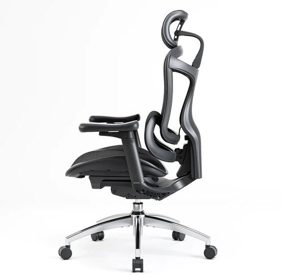 SIHOO Doro C300 Ergonomischer Bürostuhl – 3D-Armlehnen – Selbstanpassende Lendenwirbelstütze – Intelligenter Gewichtsmechanismus – Netz-Rückenlehne – 3 Neigungspositionen – TÜV/SGS-zertifiziert – Bis zu 150 kg – 70 x 69 x 128 cm – Schwarz