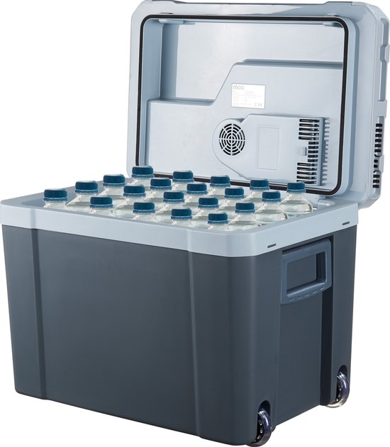MOA Coolbox Electric 12v 230 volt - Coolbox 40L - Kühlbox - Campingkühlschrank - Auto und Camping - Grau