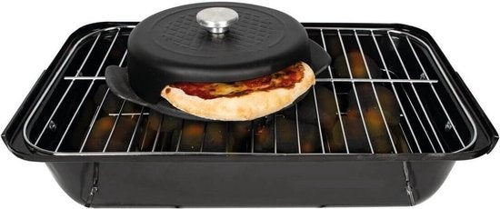 Boska Pizza Baker BBQ Mini - Schwarz - 23 x 19 x 6cm - Rund - Gusseisen