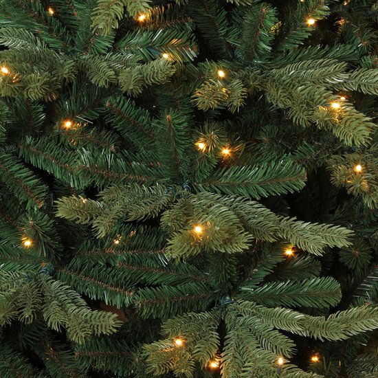 Triumph Tree Sherwood Deluxe Künstlicher Weihnachtsbaum mit LED-Lichtern - H185 x Ø127 cm - Grün