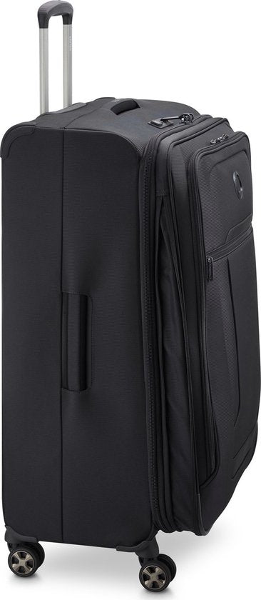 Delsey Helium DLX 78 cm Vergrößerbarer Reisekoffer - Schwarz