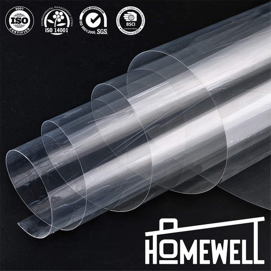 Homewell Fensterfolie HR++ 120x300cm - 99% UV-Schutz - Statisch selbstklebend - Isolierend - Transparent