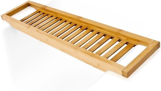 Excellent Houseware Badregal aus Bambusholz – 64 x 15 cm – für Utensilien – Badregal – braun