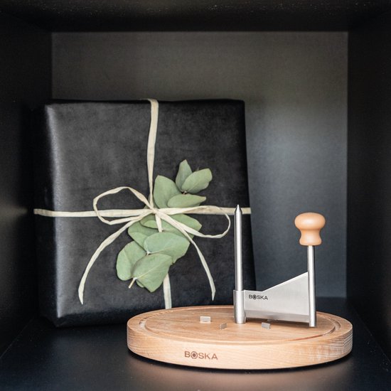 Boska Käseschleuder Amigo mit Stolp - Tete de Moine Käseschleuder - Tete de Moine - Schokoladenschleuder - 220 x 220 x 175 mm - Teilweise spülmaschinengeeignet - Küchenutensilien - Küchenzubehör - 10 Jahre Garantie