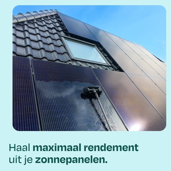 VONROC PRO 3K Vollcarbon-Teleskop-Waschbürste – 6,5 m – inkl. 5-flächigem Bürstenkopf, 9 m Wasserschlauch und Seifenspender