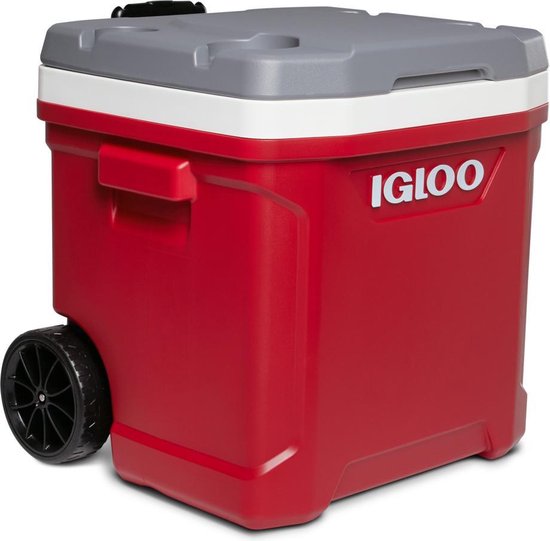 Igloo Latitude 60 Roller – Kühlbox auf Rädern – 56 Liter – Rot