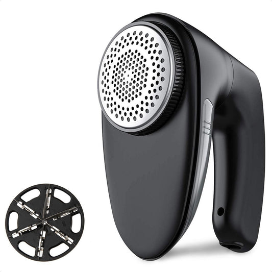 Auronic Elektrischer Fusselentferner - Kabellos - 2 Extra-Aufsätze - Schwarz