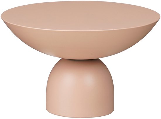 Mica Decorations Celise Beistelltisch – H 28 x Ø 47 cm – Metall – Hellrosa