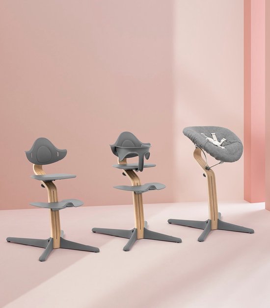 Stokke® Nomi® Kinderstuhl – Eiche – Grau