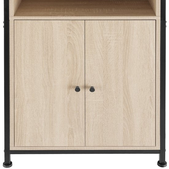 tectake - Wandschrank Doncaster 60x38x125cm - Industrie hellbraun