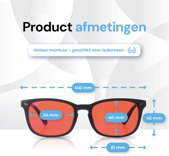 LC Eyewear Computerbrille - Blaulichtbrille ohne Stärke - Blaulichtbrille - Bildschirmbrille quadratisch - Unisex-Brille ohne Stärke - Rot