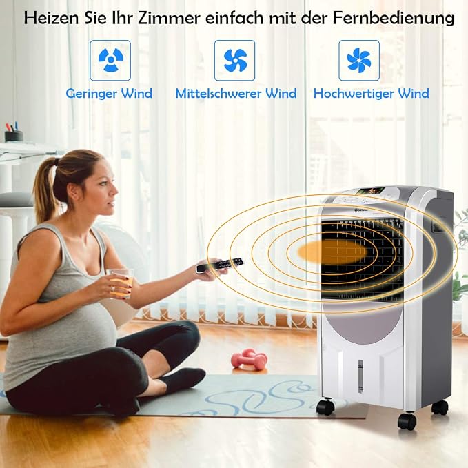 Coast 4-in-1-Luftkühler und Heizgerät – 2000 W – 7 l – 38 x 28,5 x 74 cm