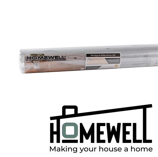 HOMEWELL Tischschoner Transparent Glas Klar 90x200cm - Transparentes Tischsegel - Tischtuch - Rutschfest und hitzebeständig - 2.2 mm