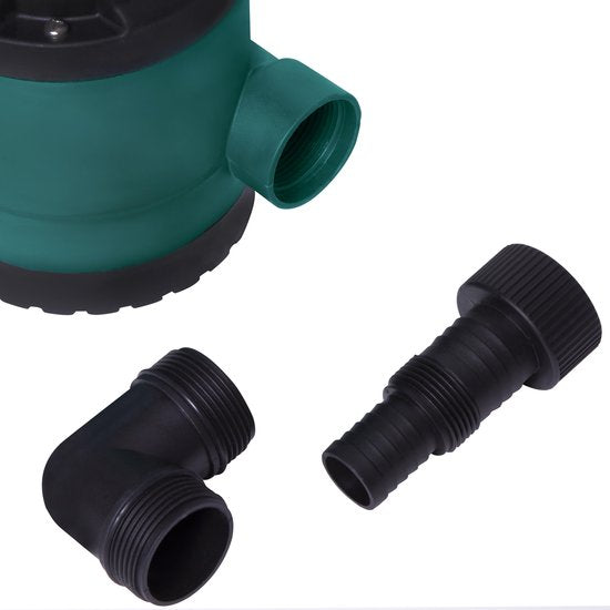 VONROC Tauchpumpe/Wasserpumpe 300W - 6500l/h - Für sauberes und leicht verschmutztes Wasser - Mit Schwimmer